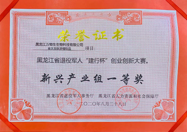 新兴产业组一等奖